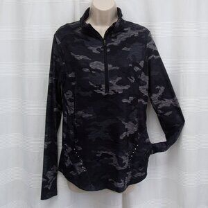 Camo Athletic Pullover with Pockets & Thumbholes
